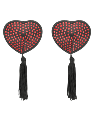 COQUETTE CHIC DESIRE CUBRE PEZONES ROJO NEGRO