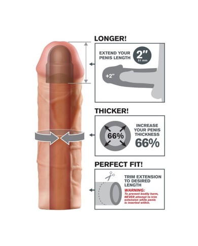 FANTASY X TENSIONS MEGA 2 EXTENSION FLESH PARA EL PENE FANTASY X TENSIONS MEGA 2 EXTENSION FLESH PARA EL PENE