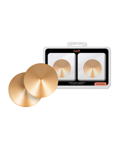 COQUETTE CHIC DESIRE CUBRE PEZONES METAL CIRCULOS DORADOS