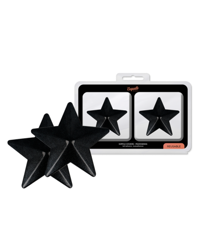 COQUETTE CHIC DESIRE CUBRE PEZONES METAL ESTRELLAS NEGRAS