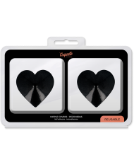 COQUETTE CHIC DESIRE CUBRE PEZONES METAL CORAZONES NEGROS