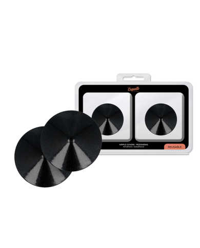 COQUETTE CHIC DESIRE CUBRE PEZONES METAL CIRCULOS NEGROS
