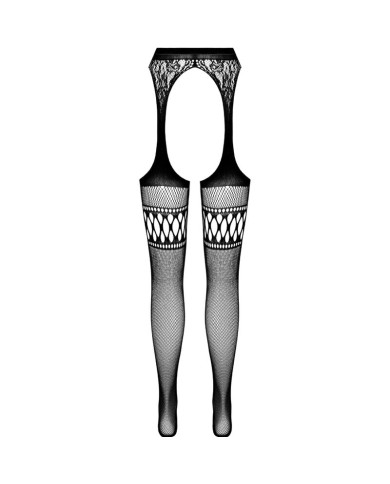 PASSION S026 MEDIAS CON LIGUERO NEGRO TALLA UNICA