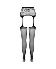 PASSION S028 MEDIAS CON LIGUERO NEGRO TALLA UNICA