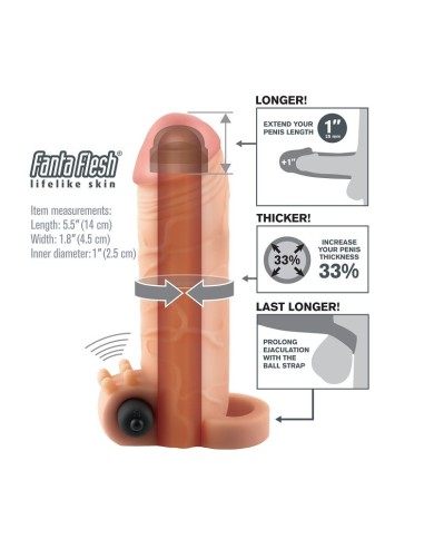 FANTASY X TENSIONS EXTENSION PARA EL PENE CON VIBRADOR REAL FEEL 1 FANTASY X TENSIONS EXTENSION PARA EL PENE CON VIBRADOR REAL FEEL 1