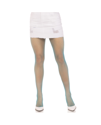 LEG AVENUE PANTIMEDIAS REJILLA LYCRA AZUL
