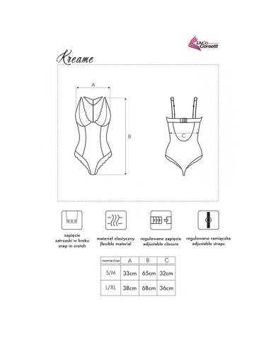 LIVCO CORSETTI FASHION KREAME LC 90546 BODY BLACK