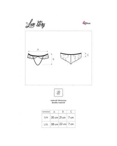 LIVCO CORSETTI FASHION LOVE STORY LC 90679 PANTY NEGRO