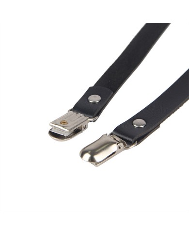 SUBBLIME ARNES DE PIERNA CADENA CUERO NEGRO TALLA UNICA
