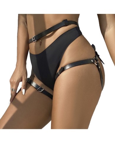 SUBBLIME ARNES CINTURA Y PIERNAS CUERO NEGRO TALLA UNICA
