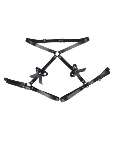 SUBBLIME ARNES CINTURA Y PIERNAS CUERO NEGRO TALLA UNICA