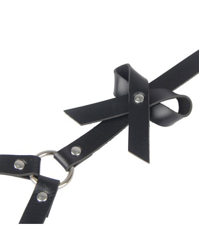 SUBBLIME ARNES CINTURA Y PIERNAS CUERO NEGRO TALLA UNICA