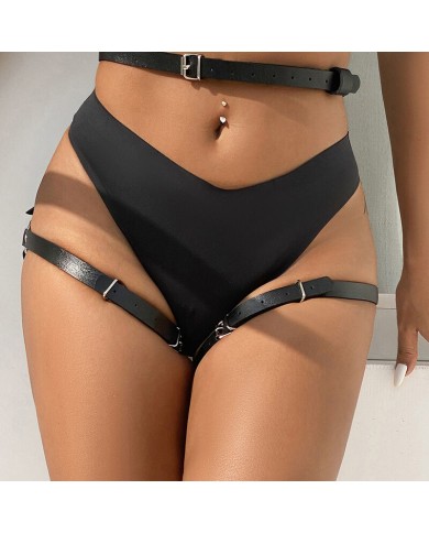 SUBBLIME ARNES CINTURA Y PIERNAS CUERO NEGRO TALLA UNICA