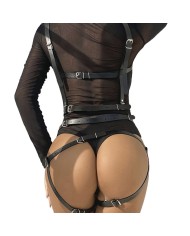 SUBBLIME ARNES DE CUERPO CORREAS AJUSTABLE CUERO NEGRO TALLA UNICA
