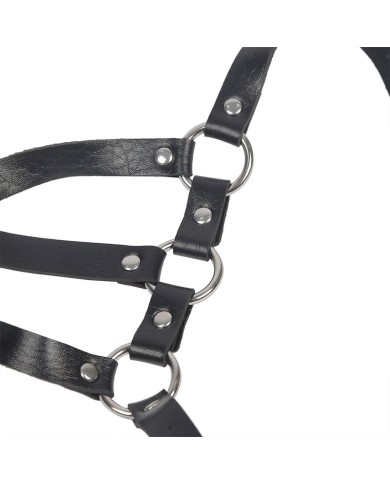 SUBBLIME ARNES DE CUERPO CORREAS AJUSTABLE CUERO NEGRO TALLA UNICA