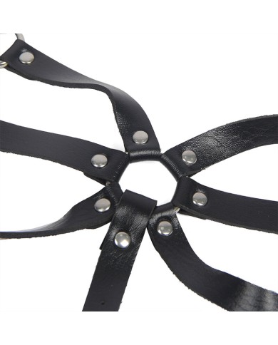 SUBBLIME ARNES DE CUERPO CORREAS AJUSTABLE CUERO NEGRO TALLA UNICA