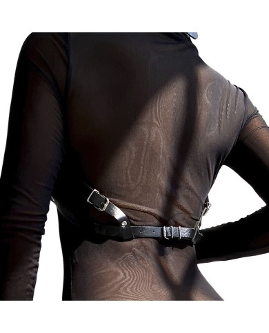 SUBBLIME ARNES DE PECHO CUERO NEGRO TALLA UNICA