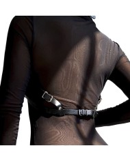 SUBBLIME ARNES DE PECHO CUERO NEGRO TALLA UNICA