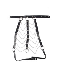 SUBBLIME ARNES DE PECHO CADENAS CUERO NEGRO TALLA UNICA