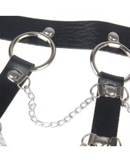 SUBBLIME ARNES DE PECHO CADENAS CUERO NEGRO TALLA UNICA