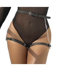 SUBBLIME ARNES FORMA CINTURON CUERO NEGRO TALLA UNICA