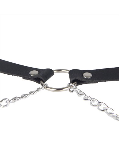 SUBBLIME ARNES FORMA CINTURON CUERO NEGRO TALLA UNICA