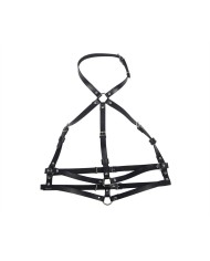 SUBBLIME ARNES DE PECHO ANILLAS DE CUERO NEGRO TALLA UNICA