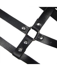 SUBBLIME ARNES DE PECHO ANILLAS DE CUERO NEGRO TALLA UNICA