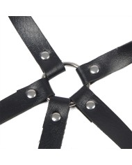 SUBBLIME ARNES DE PECHO ANILLAS DE CUERO NEGRO TALLA UNICA