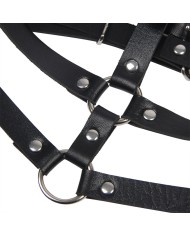 SUBBLIME ARNES DE PECHO ANILLAS DE CUERO NEGRO TALLA UNICA