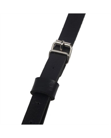 SUBBLIME ARNES DE PECHO ANILLAS DE CUERO NEGRO TALLA UNICA
