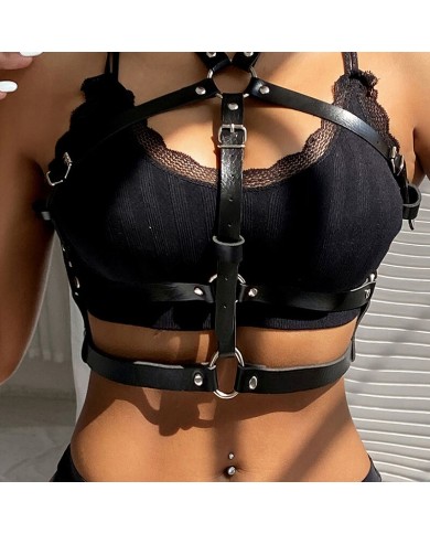 SUBBLIME ARNES DE PECHO ANILLAS DE CUERO NEGRO TALLA UNICA