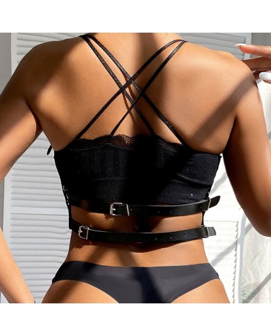 SUBBLIME ARNES DE PECHO ANILLAS DE CUERO NEGRO TALLA UNICA