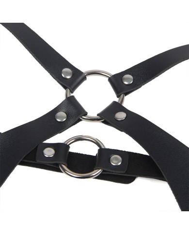 SUBBLIME ARNES CUERPO ENTERO CON HEBILLAS CUERO NEGRO TALLA UNICA