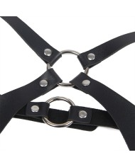 SUBBLIME ARNES CUERPO ENTERO CON HEBILLAS CUERO NEGRO TALLA UNICA