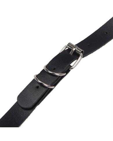 SUBBLIME ARNES CUERPO ENTERO CON HEBILLAS CUERO NEGRO TALLA UNICA