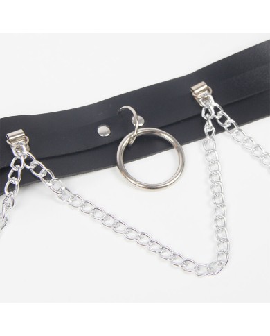 SUBBLIME ARNES CINTURON Y LIGA DETALLE ANILLAS Y CADENA TALLA UNICA