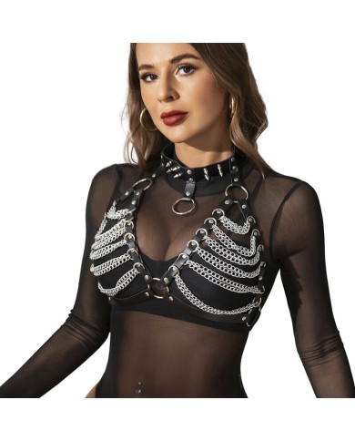 SUBBLIME ARNES SUJETADOR Y COLLAR CON CADENAS TALLA UNICA