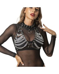 SUBBLIME ARNES SUJETADOR Y COLLAR CON CADENAS TALLA UNICA
