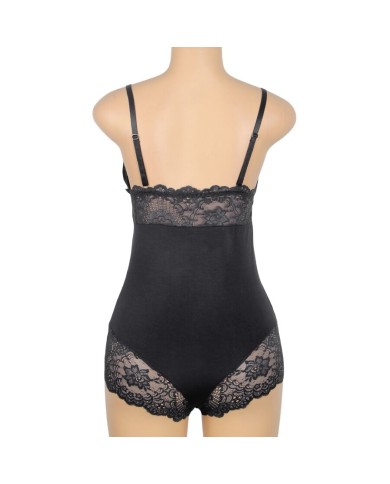 SUBBLIME TEDDY DETALLE ENCAJE FLORAL NEGRO L XL