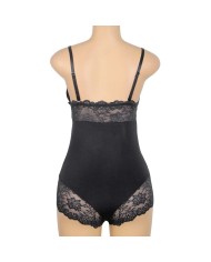 SUBBLIME TEDDY DETALLE ENCAJE FLORAL NEGRO L XL