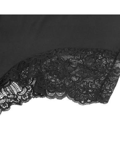 SUBBLIME TEDDY DETALLE ENCAJE FLORAL NEGRO L XL
