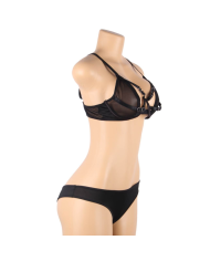 SUBBLIME SET DOS PIEZAS SUJETADOR TRANSPARENCIAS Y TIRAS S M