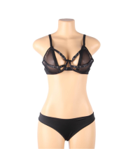 SUBBLIME SET DOS PIEZAS SUJETADOR TRANSPARENCIAS Y TIRAS S M