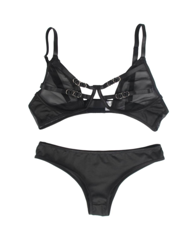 SUBBLIME SET DOS PIEZAS SUJETADOR TRANSPARENCIAS Y TIRAS S M