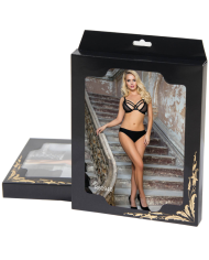 SUBBLIME SET DOS PIEZAS SUJETADOR TRANSPARENCIAS Y TIRAS S M