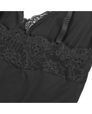 SUBBLIME TEDDY DETALLE ENCAJE FLORAL NEGRO S M