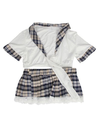 SUBBLIME DISFRAZ DE COLEGIALA SEXY TOP Y FALDA S M