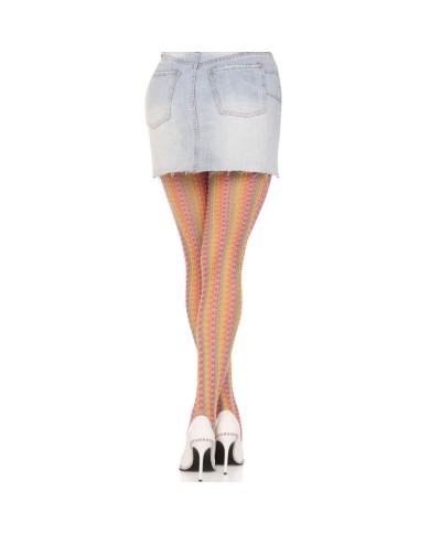 LEG AVENUE MEDIAS DE CROCHET MULTICOLOR