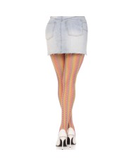 LEG AVENUE MEDIAS DE CROCHET MULTICOLOR